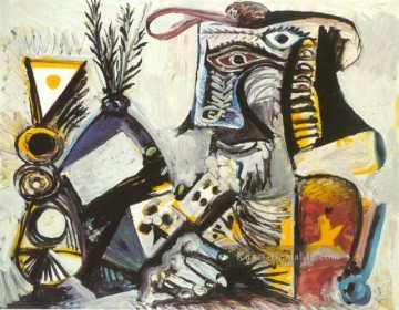  art - Man aux cartes 1971 Kubismus Pablo Picasso